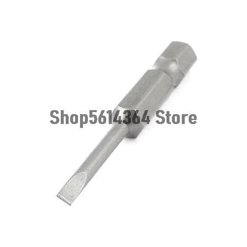 1/4" Hex Shank 2/2.5/3/4/5/6mm Flat Head Magnetic Slotted Screwdriver Bits 50mm Length 1pc