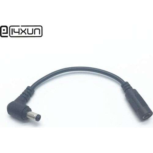 1pcs 5.5*2.1mm Female jack To Right Angle Male Plug with 15cm Wire DC Power Cable Adapter Connector