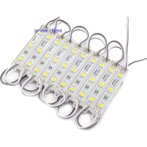 20pcs DC12V 5050 3 LED Modules RGB/Green/Red/Blue/White/Warm White IP65 Waterproof For Channel Letter And Advertising