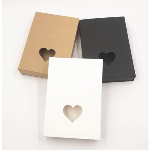 24Pcs/lot 11.5x8x2.2cm Kraft Paper Cookie cake Packaging Box Gift Box Wedding Candy Gift Box Simple Folding Paper Carton