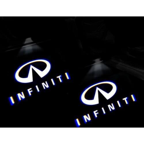 2X For Infiniti QX30 JX35 QX80 FX G M EX Q50 Q60 Q70 QX50 QX60 QX70 car Welcome Light led Door Light Projector Logo Ghost Lights
