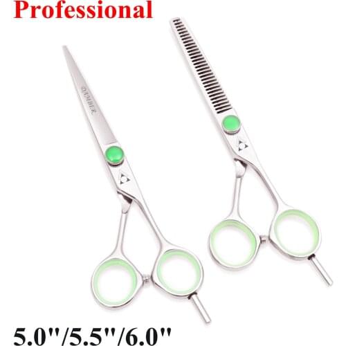 5 5.5 6 7.0 Professional Hairdressing Scissors Hair Thinning Barber Scissors Set Hair Scissors 440C Japanese Steel Shears 1121