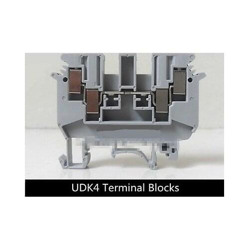 50Pcs Udk4 DIN rail connector Terminal blocks Phoenix type