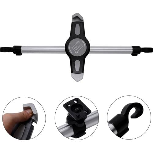 Car Interior Accessory Tablet Support Rear Seat Mount Stand Extended Holder Aluminum Alloy For 7"-11" Smart Device