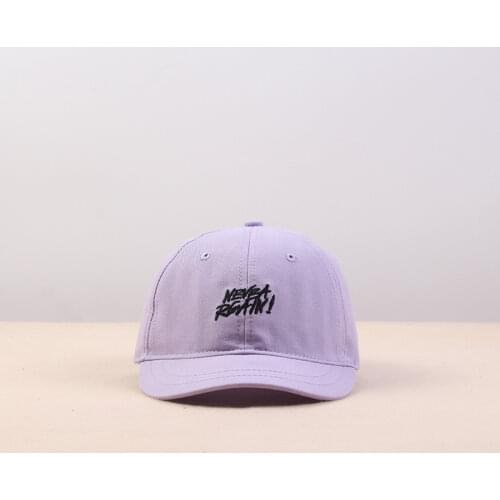 Trend Candy Color Short Brim Baseball Caps for Women Men Simple Streetwear Face Cap with Visor Letter Blue Purple Dad Hats
