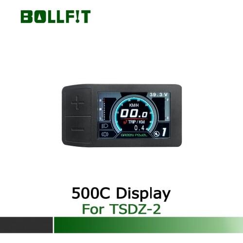 BOLLFIT Tongsheng TSDZ 2 Mid Drive Motor LCD Display 500C Colour Screen Display for Electric E Bike Bicycle Conversion Kit
