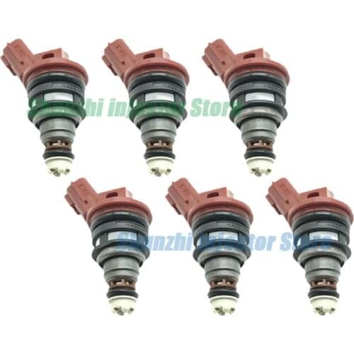 6pcs Fuel Injector Nozzle For Nissan NX Sentra 1991 1992 1993 1994 2.0L L4 16600-53J03 1660053J03 16600-10Y00 1660010Y00