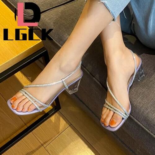 HOT Sell Beach Party Clear Heels Slippers Women Sandals Summer Shoes Woman Sheepskin Insoles High Pumps Fashion High Heels Shoes