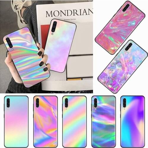Gradient Rainbow Laser Phone Case For Samsung galaxy S 7 8 9 10 20 edge A 6 10 20 30 50 51 70 note 10 plus