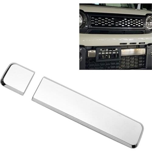 Chrome Front Bumper Center Lower Grille Grill Strips License Plate Frame Garnish Cover for SUZUKI SPACIA GEAR MK53S