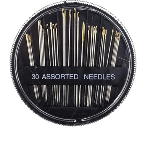 30pcs/Set Hand Mending Sewing Needles DIY Stainless Steel Bin Sewing Tools Darning Crafting Craft Sew Embroidery Leather Tool