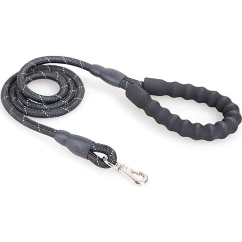 Quality Thick Nylon Dog Leash Comfortable Leather Control Leash For Small Medium Large Dog Pitbull Gold Retriever Accessories