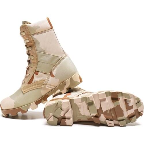Cool Men Army Boots Hiking Sport Shoes Ankle Men Sneakers Outdoor Boots Mens Military Desert Waterproof Work Safety Shoes 39-45