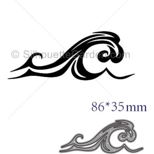 Metal cutting dies cut die mold Sea wave decoration Scrapbook paper craft knife mould blade punch stencils dies