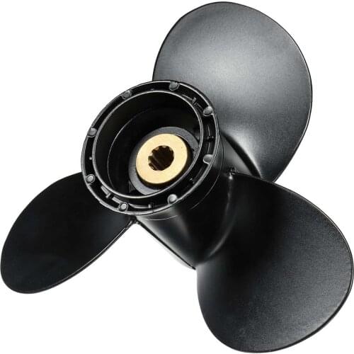 Marine Propeller Fit For Suzuki 8-20HP 58100-93723-019 9 1/4 x 9 Boat Outboard Propeller Aluminum Alloy 10 Spline Tooth