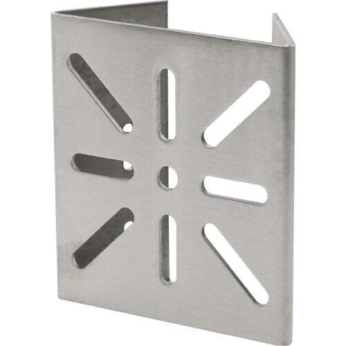 Stainless Steel Anti-Rust Hold Pole Column Mount Clamp Plate Hoop Universal Joint Bracket Adapter For CCTV Security Camera Fix