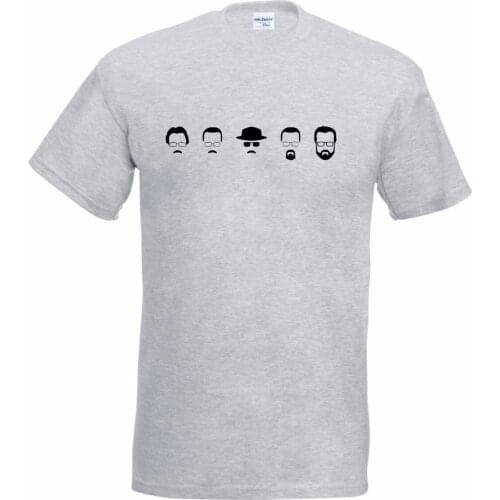 2019 Summer New Style Hipster Tee evolution Of Walter White To Heisenberg Breaking Bad Inspired Tee Shirt