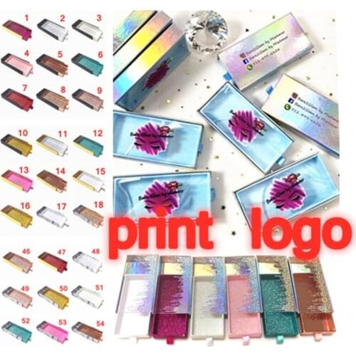 Wholesale Hot Baby pink Square Pvc Drawer Case Empty box Mink False Eyelash Packaging Logo Glitter Paper magnetic Box makeup