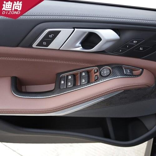 Suitable for 19-21 BMW new X5X7 interior modification stickers window button patch window lifter panel decoration stickers