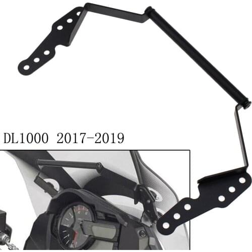 Suitable for Suzuki DL 1000 V-Strom Vstrom 1000 2017 2018 2019 black navigation bracket mounting smartphone GPS bracket