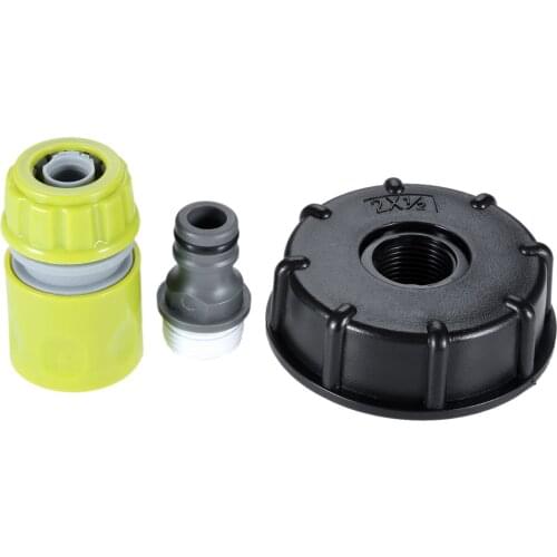 Garden Water Ball Valve Hose Connection IBC Nozzle Connector S60X6 Adapter Plant Water Tap Cap With Male Thread Hose Connection