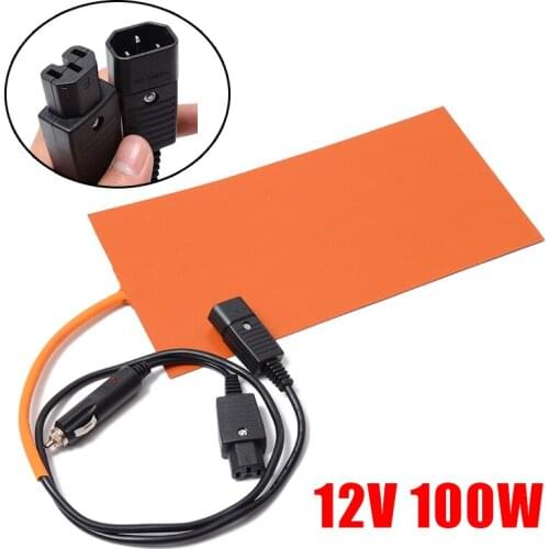 152mm X 304mm 12V 100W Silicone Heating Pad Flexible Moisture Proof Heater Mat For Home Tools Accessories