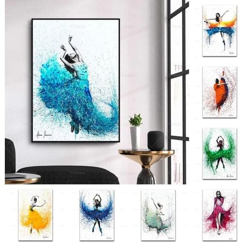 Nordic Watercolor Wall Art Canvas Painting The Dance Dreamer Posters And Prints Hd Modular Pictures Living Room Home Decoration