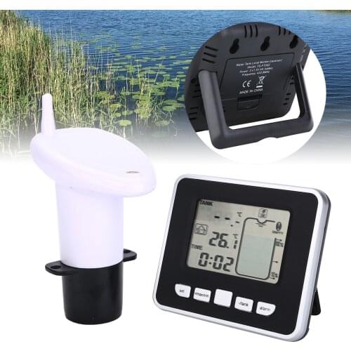 Ultrasonic Water Tank Level Meter Temperature Sensor Low Battery Indicator Level Measuring Instruments