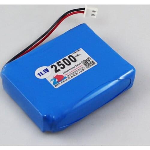 In 2500mAh with protection board 554858X3 12V lithium polymer battery monitor 11.1V 185060 Rechargeable Li-ion Cell