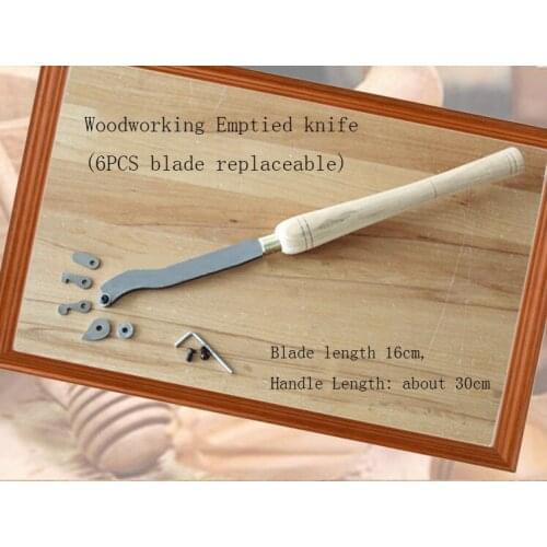 High speed steel woodworking Emptied knife(6PCS blade head replaceable),tools for carving wood