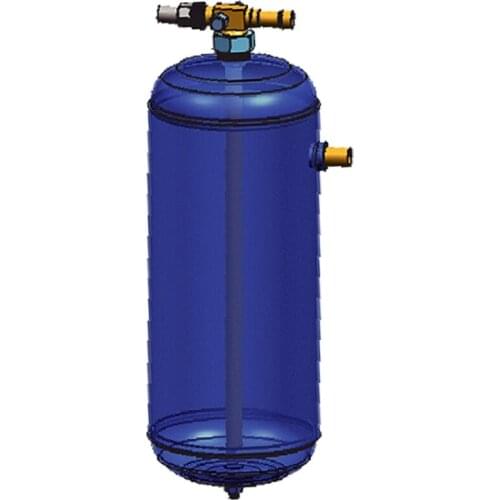 8L vertical liquid refrigerant receivers are installed in ultra-low temperature freezer plant working for petroleum industry