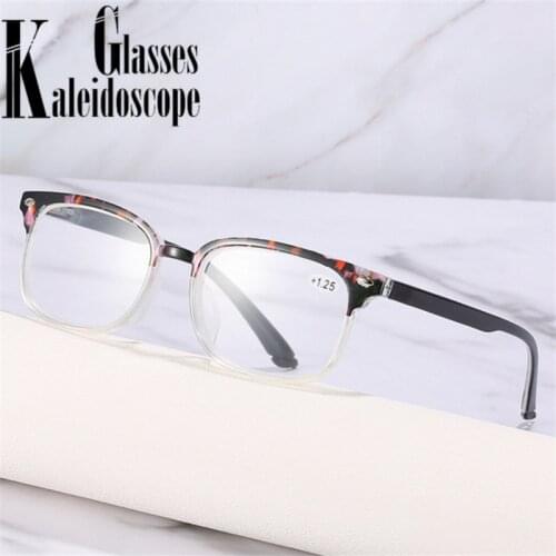 +1.0 +1.25 +1.75 +2.25 to 4.0 Reading Glasses Women Men Anit Blue Light Hyperopia Eyeglasses Computer Reader Presbyopia Eyewear