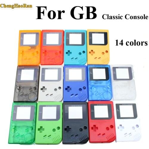 1set 15colors available Game Replacement Case Plastic Shell Cover for GB for Gameboy Classic Console Case full housing