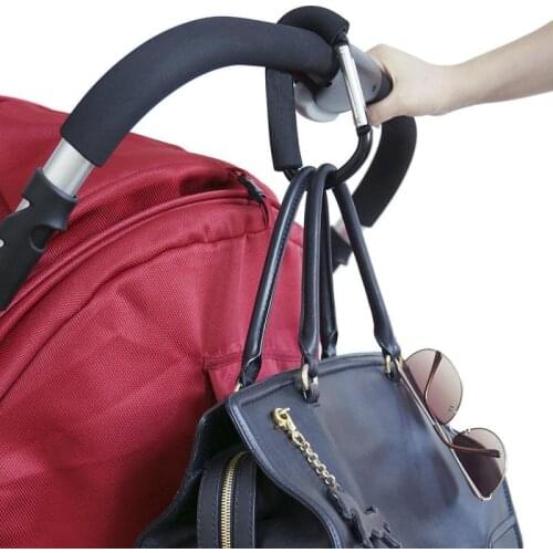 1Pcs Baby Stroller Hook Baby Hanger Baby Bag Stroller Hooks Stroller Accessories Big Carabiner Multi Purpose Bag Hanger Snap