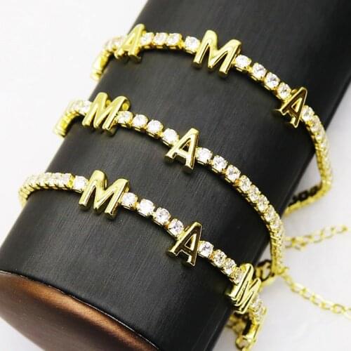 10 Pieces Zircon Jewelry MAMA Bracelet jewelry bangle charms bracelet accessories jewelry bracelets for women jewelry 9833