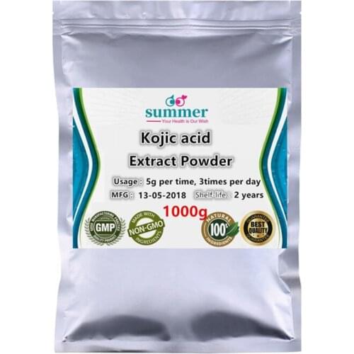 1000g Pure Kojic acid powder,Kojic acid extract for Used in food processing,Used in medicine,Agricultural insecticides
