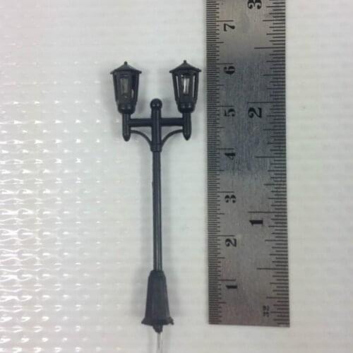 20pcs/lot 6V miniature HO architectural courtyard light model lamppost for scale train layout scale lamps