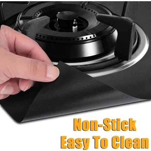 4 Pcs Stove Protector Cover Liner Gas Stove Protector Gas Stove Stovetop Burner Protector Kitchen Accessories Mat Cooker Cover