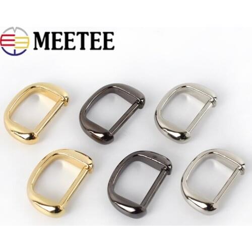 5pcs 19/25mm Metal D Ring Buckles Fixing Screw Ring Bag Stap Hook Clasp DIY Luggage D Buckle Hardware Accessories BF720