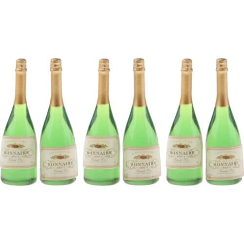 6x Miniature Liquor Bottles Champagne Bottles Model For 1/12 Dollhouse Kitchen