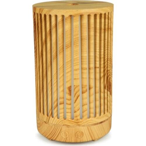 Aroma diffuser ultrasonic air humidifier 100ml essential oil diffuser 7 Color Changing LED Lights air humidifier with Wood Grain