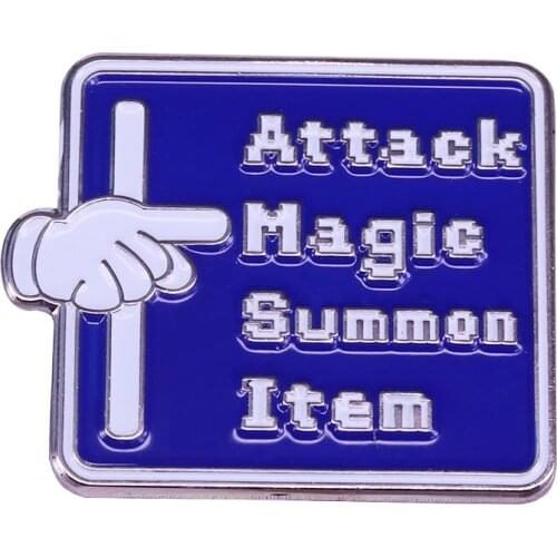 Final Fantasy Attack Battle Bar brooch perfect gamer accessory