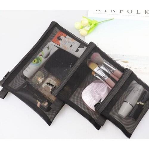 Case Organizer Storage Pouch Toiletry Beauty Wash Kit Bags Casual Travel Cosmetic Bag Women Zipper Make Up Transparent Makeup