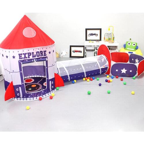Kids Play Tent With Tunnel & Ball Pit Baby Playground Playpen Ball Pool Indoor & Outdoor Children Bebe Playhouse Tents