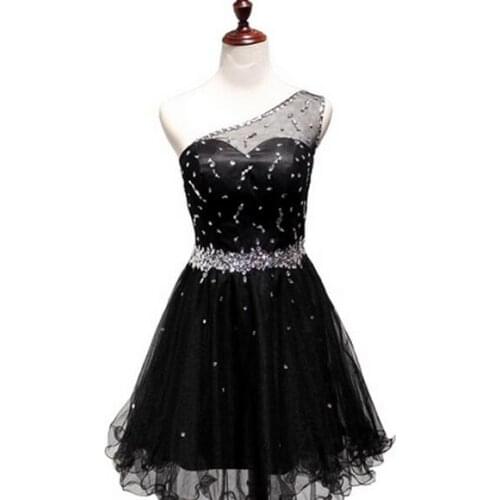 Женские коктейльные платья на одно плечо Felerion China At AliExpress