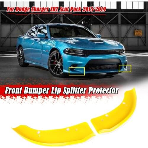 Car Front Bumper Lip for Dodge Charger SRT/Scat/Pack 2015-2019 Bumper Splitter Spoiler Protector 68327084AA P9404144