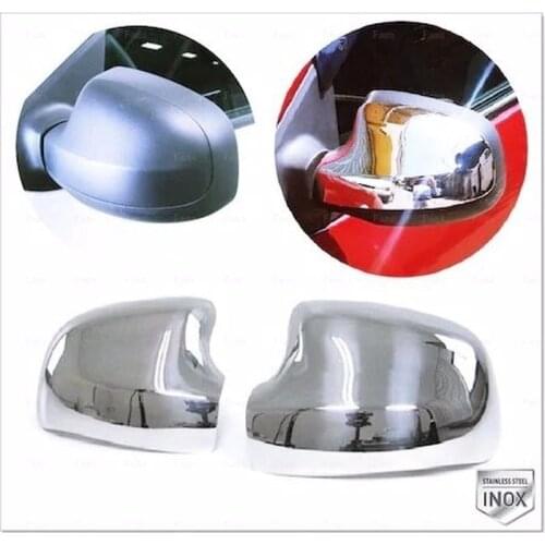 For Dacia Sandero Stepway Chrome Mirror Cover 2 piece. 2012-2020 stainless Steel Chromium Styling Accessories Modified