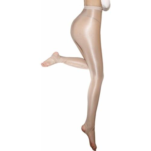 100D Women Oil Shiny Pantyhose Sexy Strumpfhose Glitter Collants Ballet Dance Tights Collant Femme Pantimedias