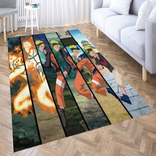 N-a-r-u-t-o Uzumaki Carpet for Living Room 3D Anime Cartoon Rug Gamer Teen Room Bedside Lounge Rug Kids Children Floor Mats