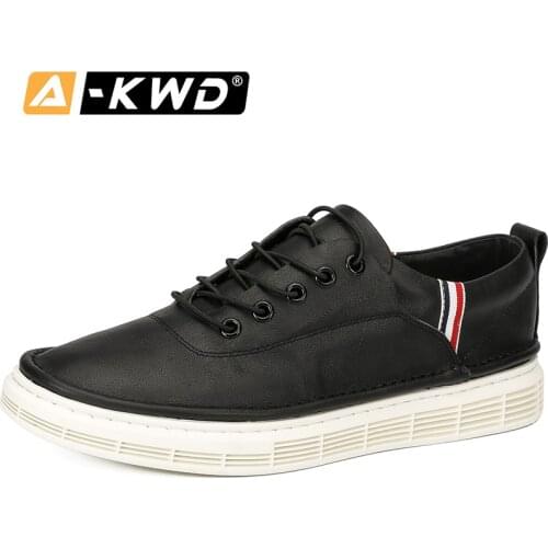 High Quality Low Top Leather Sneakers Man Autumn Breathable Mens Leather Casual Sports Shoes Men Shoes Fashion Snickers Merkmak
